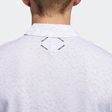 ADIDAS MEN'S ADICROSS THREE BELOW GOLF POLO SHIRT - WHITE