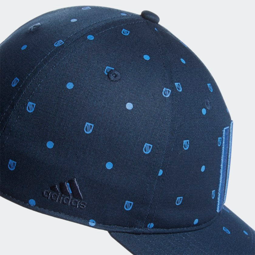 ADIDAS MEN S ALLOVER PRINT SHIELD GOLF HAT CREW NAVY
