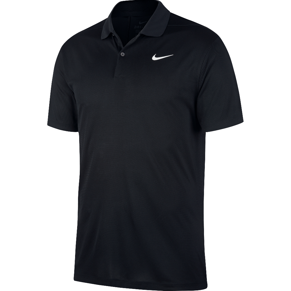 Black nike dri store fit polo