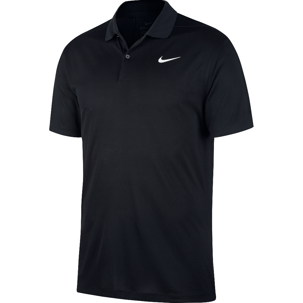 Black nike dri fit polo hotsell