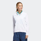 ADIDAS WOMEN'S BOMBER GOLF JACKET - WHITE