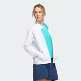 ADIDAS WOMEN'S BOMBER GOLF JACKET - WHITE