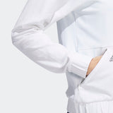 ADIDAS WOMEN'S BOMBER GOLF JACKET - WHITE