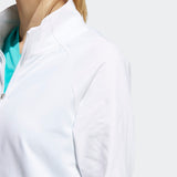ADIDAS WOMEN'S BOMBER GOLF JACKET - WHITE
