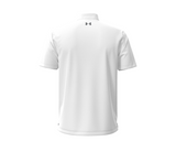 UNDER ARMOUR MEN'S TECH GOLF POLO - WHITE / GRAPHITE