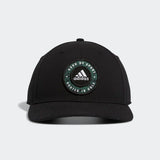 ADIDAS MEN'S CIRCLE PATCH SNAPBACK GOLF HAT - BLACK