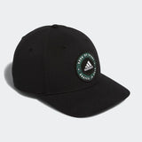 ADIDAS MEN'S CIRCLE PATCH SNAPBACK GOLF HAT - BLACK