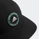 ADIDAS MEN'S CIRCLE PATCH SNAPBACK GOLF HAT - BLACK