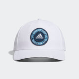 ADIDAS MEN'S CIRCLE PATCH SNAPBACK GOLF HAT - WHITE