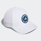 ADIDAS MEN'S CIRCLE PATCH SNAPBACK GOLF HAT - WHITE