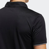 ADIDAS MEN'S CORE GOLF POLO SHIRT - BLACK / GREY FIVE