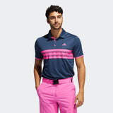 ADIDAS MEN'S CORE GOLF POLO SHIRT - CREW NAVY / SCREAMING PINK