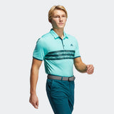 ADIDAS MEN'S CORE GOLF POLO SHIRT - ACID MINT / WILD TEAL