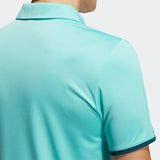 ADIDAS MEN'S CORE GOLF POLO SHIRT - ACID MINT / WILD TEAL