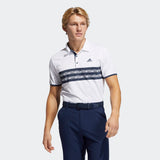 ADIDAS MEN'S CORE GOLF POLO SHIRT - WHITE / CREW NAVY