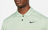 NIKE DRI-FIT VAPOR TEXTURED POLO SHIRT - SEAFOAM/BLACK