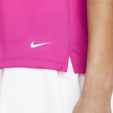 NIKE WOMEN'S DRI-FIT VICTORY SLEEVELESS GOLF POLO SHIRT - ACTIVE PINK
