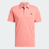 ADIDAS MEN'S DRIVE HEATHER GOLF POLO SHIRT - SEMI TURBO MEL