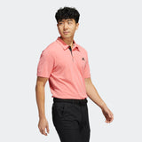 ADIDAS MEN'S DRIVE HEATHER GOLF POLO SHIRT - SEMI TURBO MEL