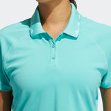 ADIDAS WOMEN'S EQUIPMENT PRIMEGREEN GOLF POLO SHIRT - ACID MINT