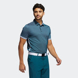 ADIDAS MEN'S EQUIPMENT TWO-TONE MESH GOLF POLO SHIRT - White / Wild Teal