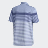 ADIDAS MEN'S ULTIMATE365 ENGINEERED HEATHERED GOLF POLO SHIRT - TRAROY / SKYTIN / LGBLME