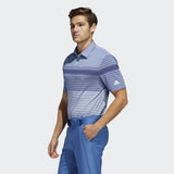 ADIDAS MEN'S ULTIMATE365 ENGINEERED HEATHERED GOLF POLO SHIRT - TRAROY / SKYTIN / LGBLME
