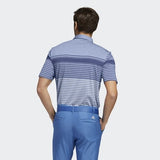 ADIDAS MEN'S ULTIMATE365 ENGINEERED HEATHERED GOLF POLO SHIRT - TRAROY / SKYTIN / LGBLME