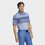 ADIDAS MEN'S ULTIMATE365 ENGINEERED HEATHERED GOLF POLO SHIRT - TRAROY / SKYTIN / LGBLME