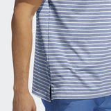 ADIDAS MEN'S ULTIMATE365 ENGINEERED HEATHERED GOLF POLO SHIRT - TRAROY / SKYTIN / LGBLME