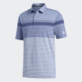 ADIDAS MEN'S ULTIMATE365 ENGINEERED HEATHERED GOLF POLO SHIRT - TRAROY / SKYTIN / LGBLME