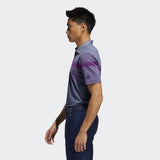 ADIDAS MEN'S ULTIMATE365 ENGINEERED HEATHERED GOLF POLO SHIRT - GLOPRP / PRPTNT / COLNAV