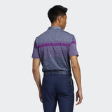 ADIDAS MEN'S ULTIMATE365 ENGINEERED HEATHERED GOLF POLO SHIRT - GLOPRP / PRPTNT / COLNAV
