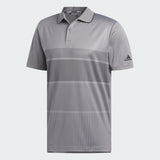 ADIDAS MEN'S KEY SPORT GOLF POLO SHIRT - GRETHR/GREFIV/BLACK