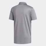ADIDAS MEN'S KEY SPORT GOLF POLO SHIRT - GRETHR/GREFIV/BLACK