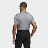 ADIDAS MEN'S KEY SPORT GOLF POLO SHIRT - GRETHR/GREFIV/BLACK