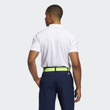 ADIDAS MEN'S KEY SPORT GOLF POLO SHIRT - WHITE/CONAVY/SYELLO
