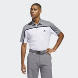ADIDAS MEN'S ULTIMATE365 COLORBLOCK GOLF POLO SHIRT - WHITE/GRTHME