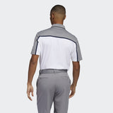 ADIDAS MEN'S ULTIMATE365 COLORBLOCK GOLF POLO SHIRT - WHITE/GRTHME