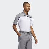 ADIDAS MEN'S ULTIMATE365 COLORBLOCK GOLF POLO SHIRT - WHITE/GRTHME