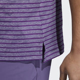 ADIDAS MEN'S ULTIMATE365 ENGINEERED HEATHERED GOLF POLO SHIRT - GLOBLU/GLOPRP/TEPRME