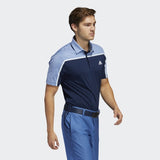 ADIDAS MEN'S ULTIMATE365 COLORBLOCK GOLF POLO SHIRT - CONAVY/TRAROY