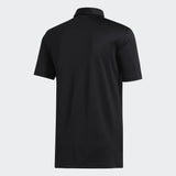 ADIDAS MEN'S NOVELTY COLORBLOCK GOLF POLO SHIRT - BLACK / BLACK MELANGE