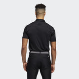 ADIDAS MEN'S NOVELTY COLORBLOCK GOLF POLO SHIRT - BLACK / BLACK MELANGE