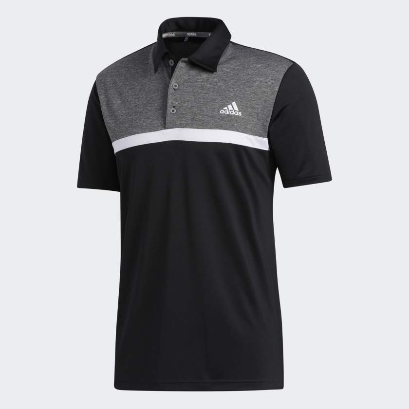 Black adidas shop polo shirt