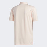 ADIDAS MEN'S NOVELTY COLORBLOCK GOLF POLO SHIRT - PINK TINT / GREY THREE MEL