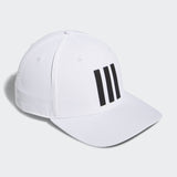 ADIDAS MEN'S 3-STRIPES TOUR GOLF HAT - WHITE