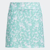 ADIDAS WOMEN'S ULTIMATE365 PRIMEGREEN PRINTED GOLF SKORT - WHITE / ACID MINT