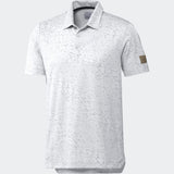 ADIDAS MEN'S ADICROSS THREE BELOW GOLF POLO SHIRT - WHITE