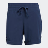 ADIDAS WOMEN'S GO-TO PRIMEGREEN SOLID GOLF SHORTS - CREW NAVY
